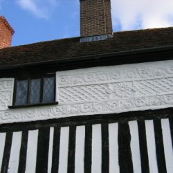 Pargeting repair to historic building suffolk