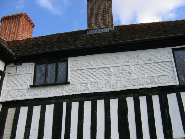 Pargeting repair to historic building suffolk